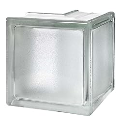 Seves Glass Block 6x6x3 Arctic Sharp Corner 90