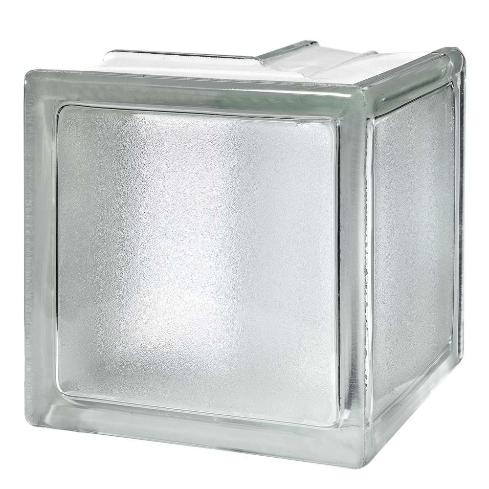 Seves Glass Block 6x6x3 Arctic Sharp Corner 90