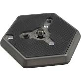 Manfrotto 130- 14 Hexagonal Quick Release Mounting Plate 1/4- 20-Inch Thread with Flush Mounting Screw