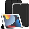 JETech Case for iPad 10.2-Inch (9th/8th/7th Generation, 2021/2020/2019), Protective Hard Back Shell Soft-Touch Tablet Stand Cover, Auto Wake/Sleep (Black)