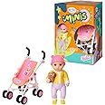 BABY born Minis 906156 Zapf Creation Pram Playset with Mini Doll Eli and Cuddly Toy