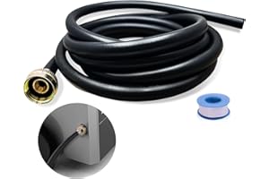 JZHLLA Dehumidifier Drain Hose, 3/4 Inch FHT, 12 Feet with Brass Rustproof Connector Hose for Most of Dehumidifiers (12ft)