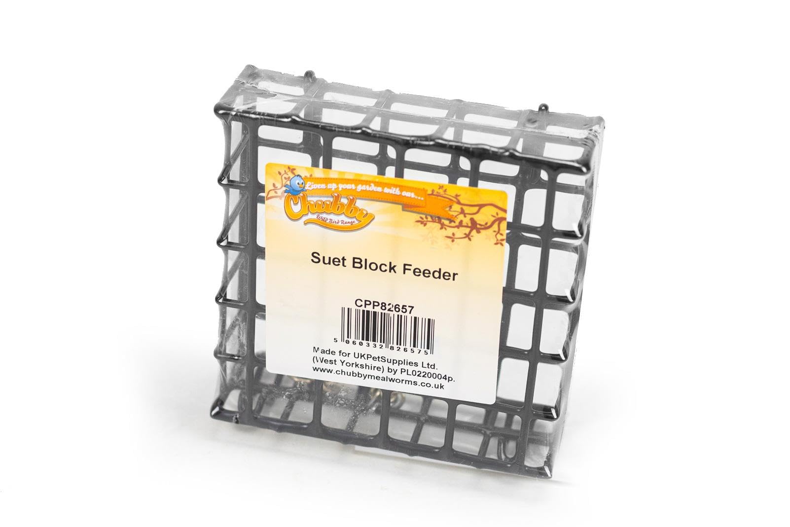 Chubby Metal Suet Block Feeder For Wild Birds, Easy to Hang & Clean, Cake Feeder Feeding Station for Wild Bird, Strong Suet Feeding Cage for Wildbirds