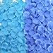 Hmxpls 1000 Pcs Silk Rose Petals Mixed Artificial Flower Decorations for Wedding Party Bridal Favors Decoration Table Scatters Confetti Home Vase Decor, Royal Blue & Aqua Blue