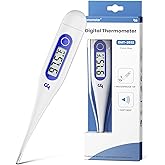 Femometer Digital Thermometer for Adults and Kids, Klein Blue | Fever Alert, Memory Recall, C/F Switchable, for Oral, Rectal or Under Arm Use