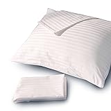 FeelAtHome 100% Cotton Pillow Protector with Zipper