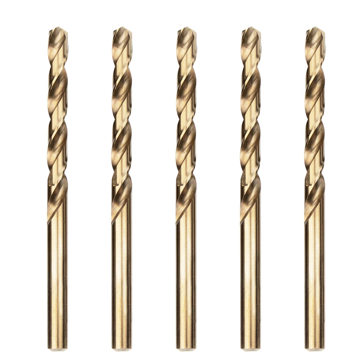 Meccion HSS Cobalt Jobber Drill Bit 5pcs 6.0mm Twist Drill Bit for Drilling Stainless Steel and Metal — image 1