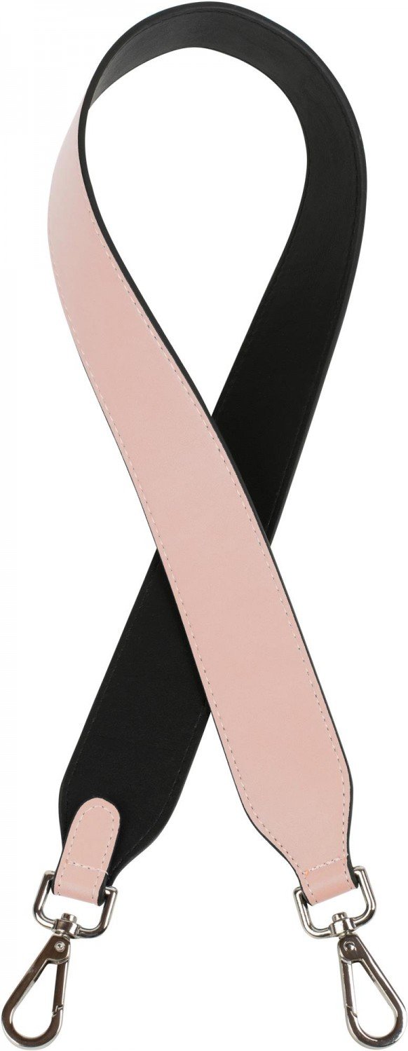 styleBREAKER shoulder strap for single-coloured bags, change bag strap with snap hook for messenger bags, unisex 02013003, color:Black-Rose