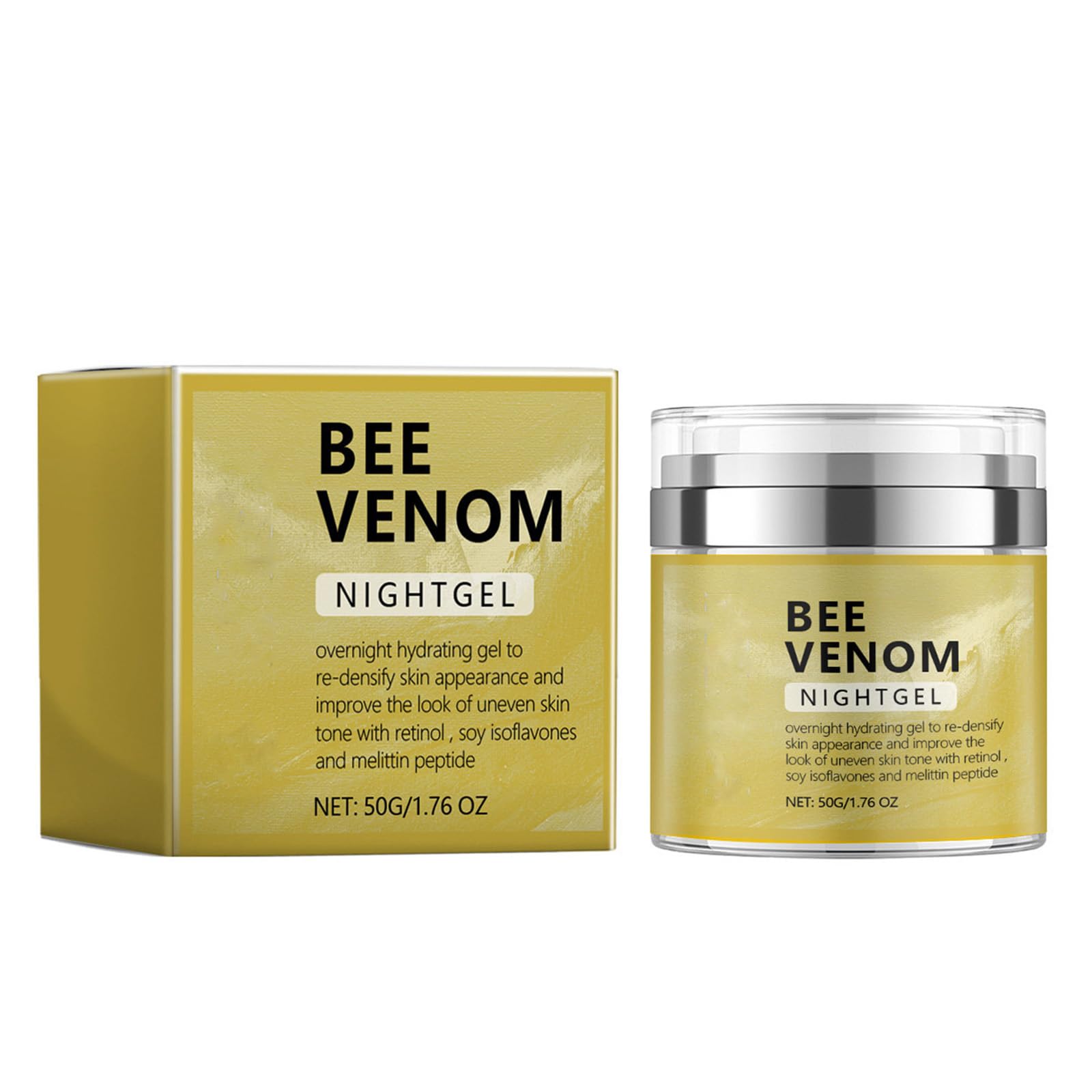 Bee Venom Anti Wrinkle Face Cream,Bee Venom Facial Gel Moisturizer,Firming Face Cream,Facial Moisturizer with Collagen and Hyaluronic Acid,Anti-Wrinkle Reduce Fine Lines