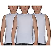 LANBAOSI Boy's 3 Pack Compression Sleeveless Shirt Soccer Training Kids Tank Top Undershirts