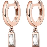 PAVOI 14K Gold Plated S925 Sterling Silver Post Lightweight Drop/Dangle Huggie Earrings for Women | Religious Ornament: Cross, Evil Eye, Clover, Celtic | Dainty Earrings for Women