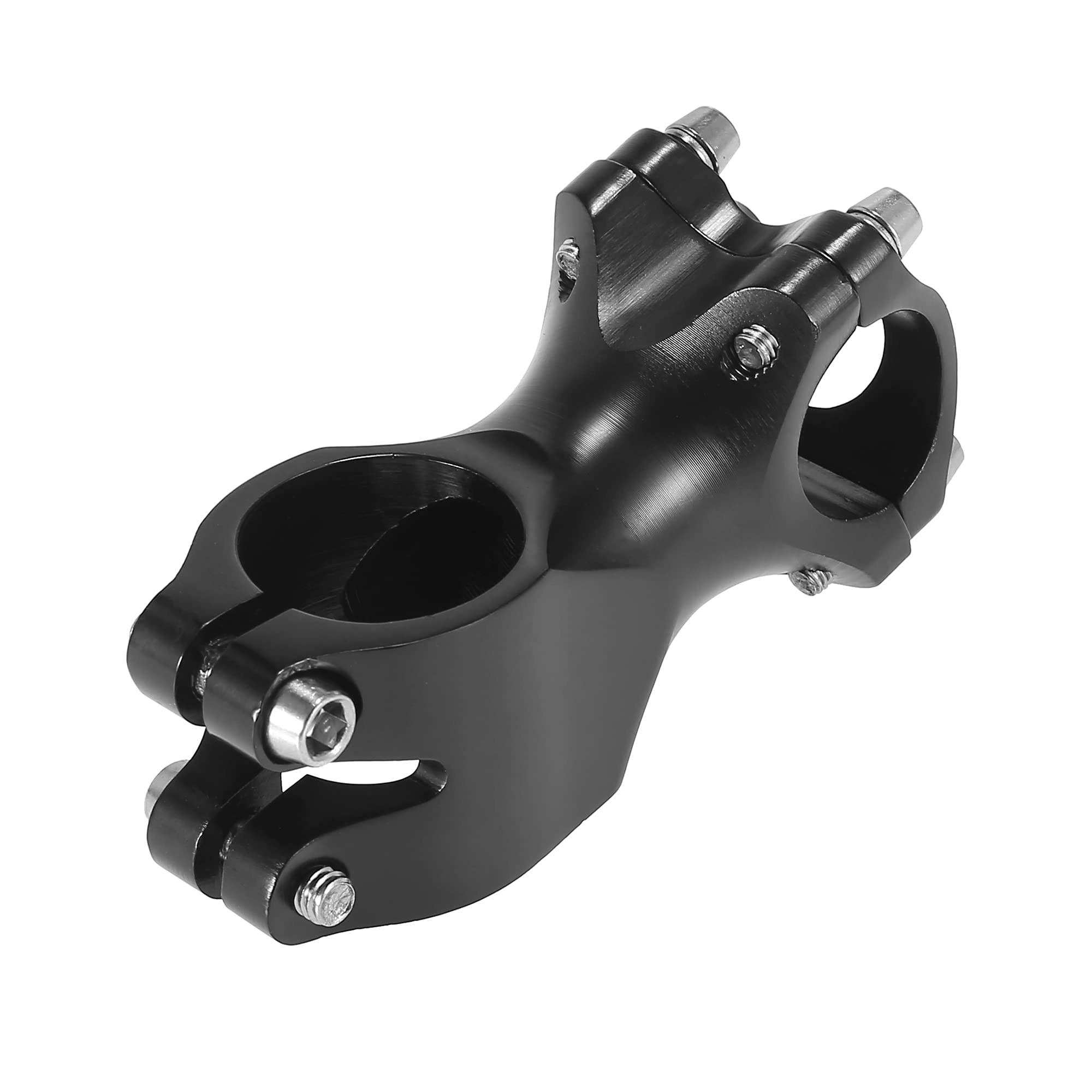 X AUTOHAUX 25.4 x 60mm BMX MTB Road Bike Handlebar Stem Bike Short Stem Black