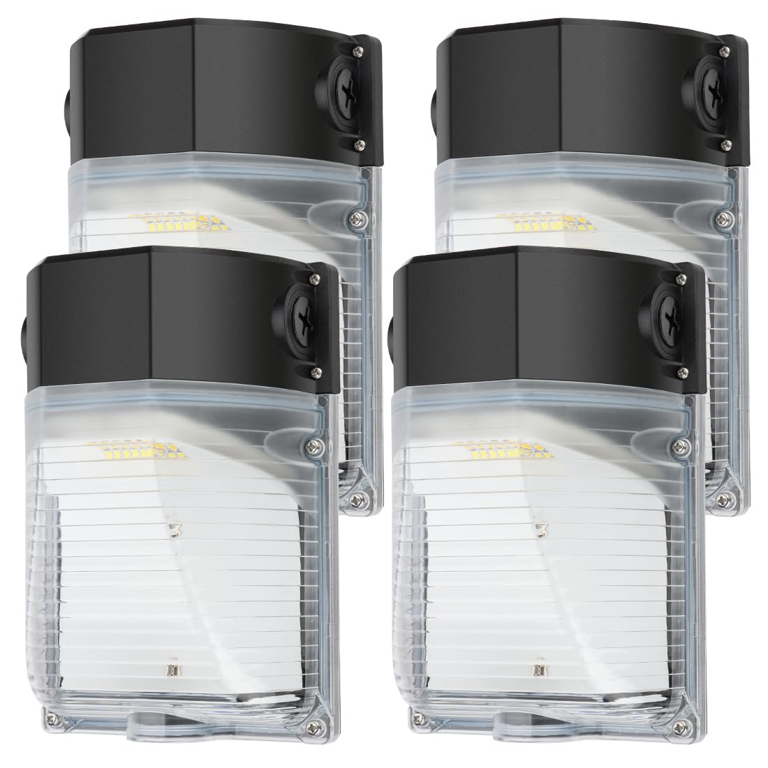 Photo 1 of LED Outdoor Wall Light with Photocell, Dusk to Dawn Outdoor Lighting, 30/25/15Watts and 3000/4000/5000K Adjustable, IP65 Waterproof Exterior Security Lights for Porch, House, Garage, Warehouse, 4Pack