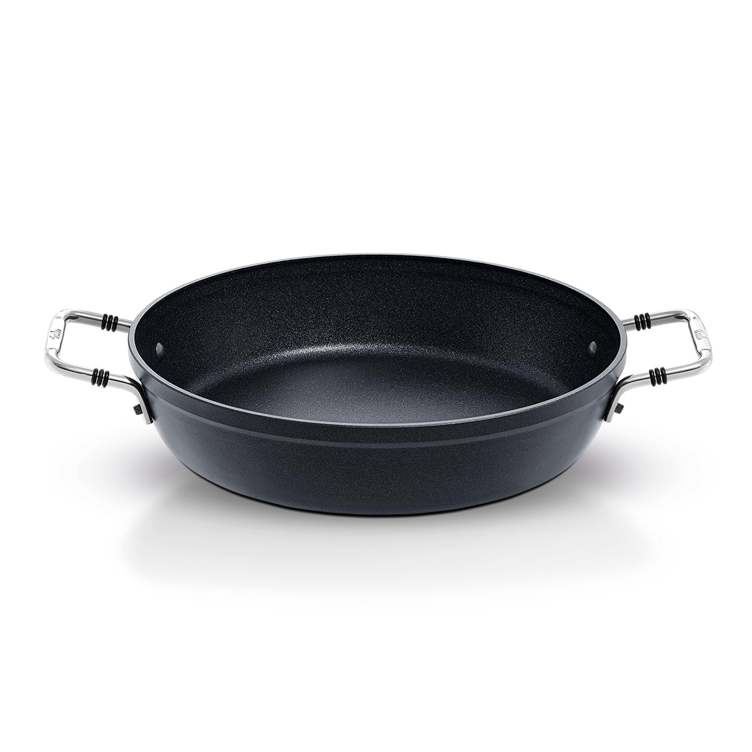 Fissler Adamant Serving Pan Diameter 28 cm Aluminium Frying Pan Coated Non-Stick High Rim Scratch-Resistant Induction