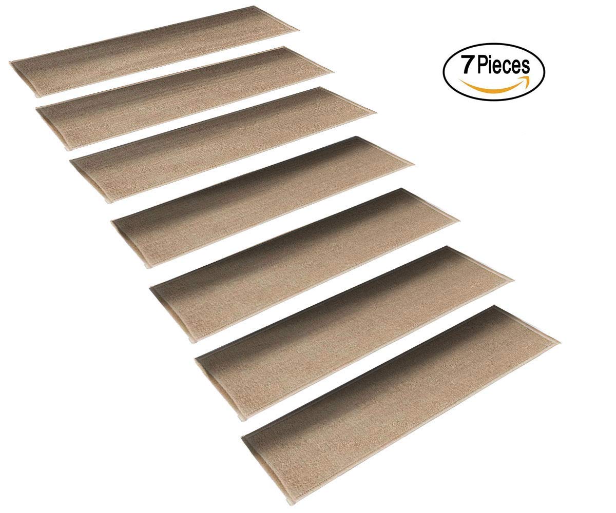 StepBasic NonSlip Rubber Backing Resistant Carpet Stair Gripper Set of
