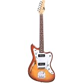 IYV IJG-200 TSB Strat Solid-Body Electric Guitar, Tobacco Sunburst