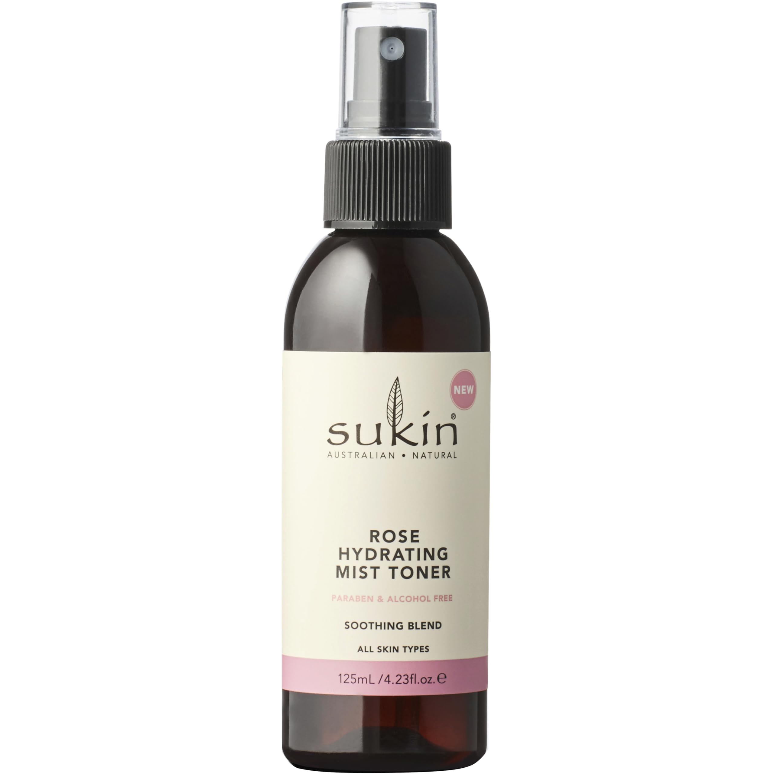 Sukin - Rose Hydrating Mist - Pore Controlling, Paraben Free for - Hydrating for All Skin Types - - Skin Care, 125ml