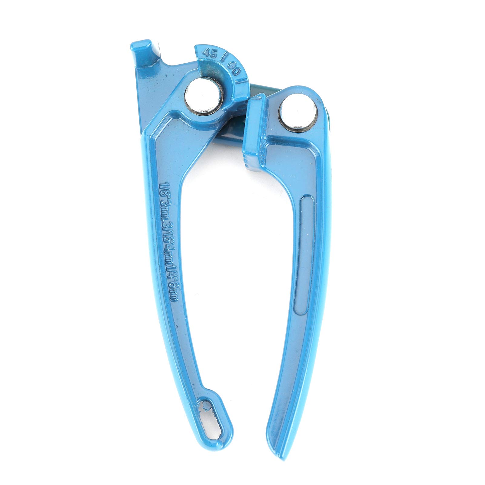 Tube Bender, Akozon Manual Tubing Bender 1/8inch 3/16inch 1/4inch Tube Bender Tubing Fuel Brake AC Refrigerant Line Bending Tool Blue