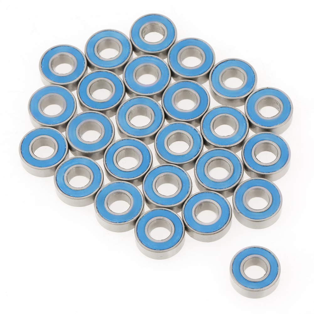 Hilitand MR115-2RS Ball Bearing, 25 Pcs, Blue, Metal Rubber, Standard Size, High Stability, Long Service Life