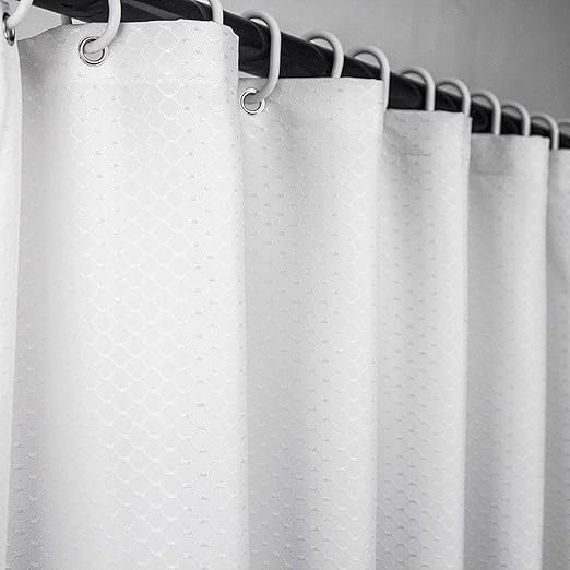 Amazon Com Ebecede Extra Long Fabric Shower Curtain 78 X 84