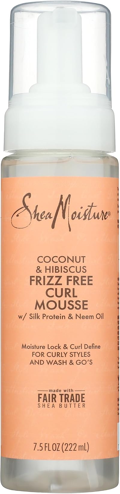 Shea Moisture Coconut & Hibiscus Frizz-Free Curl Mousse 220ml