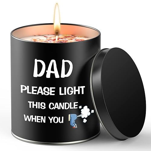 Christmas Candles Gifts for Dad from Daughter Son, Funny Scented Candles Dad Christmas Unique Gifts for Men Grandpa,Fathers Day Presents for Men on Christmas Birthday Fathers Day