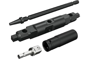 MEHUNGRERED T35C-Pro Removal Tools Kit for Symmons Temptrol Valves,Set Includes Removal Tools,Hex socket extractor,17mm medium sleeve,Sleeve adapter
