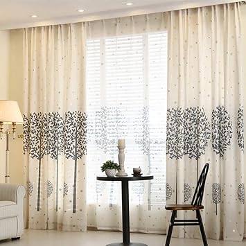 Amazon De Fpigshs Vorhang Fenster Vorhang Gaze Schlafzimmer