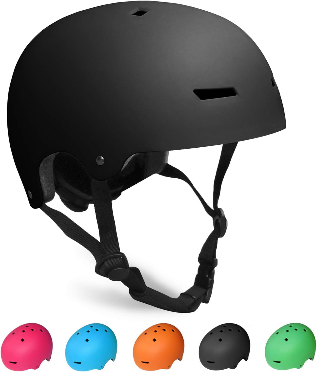 KORIMEFA Kids Helmet Age 3 Toddlers Bike Helmet CE Certified Kids Skateboard Helmet for 3-13 Years Old Boys Girls Adjustable Helmet for BMX Cycling Bicycle Scooter Skateboard Inline Skating