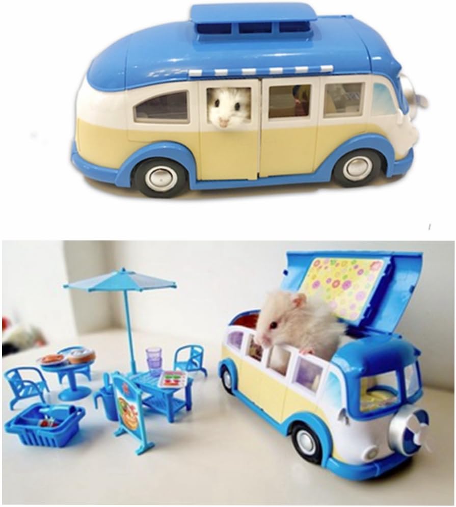 Small Animal Hideout Hamster House Mini Hamster Toys-Blue