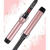 MEGAWISE Unlock Your Hair's Potential with MegaWise Pro Curling Iron: 1 1/4 inch Ceramic Barrel, 60s Fast Heating, Anti-Scald Grip, and Complete Styling Kit for Effortless Glamour!