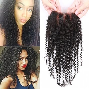 Amazon Com Afro Kinky Curly Or Kinky Straight Lace Closure