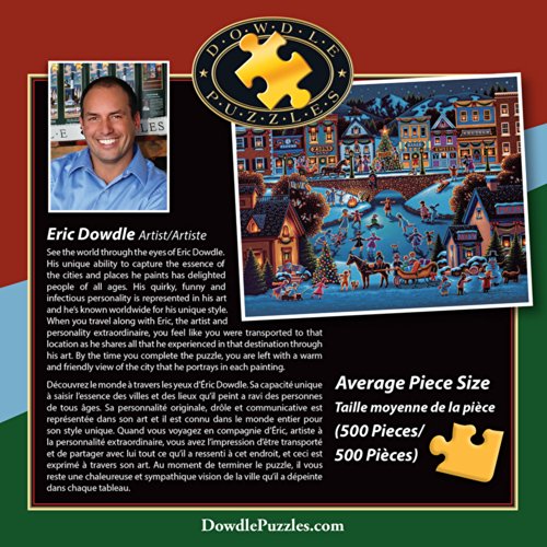 Jigsaw Puzzle - Hometown Christmas 500 Pc By Dowdle Folk Art