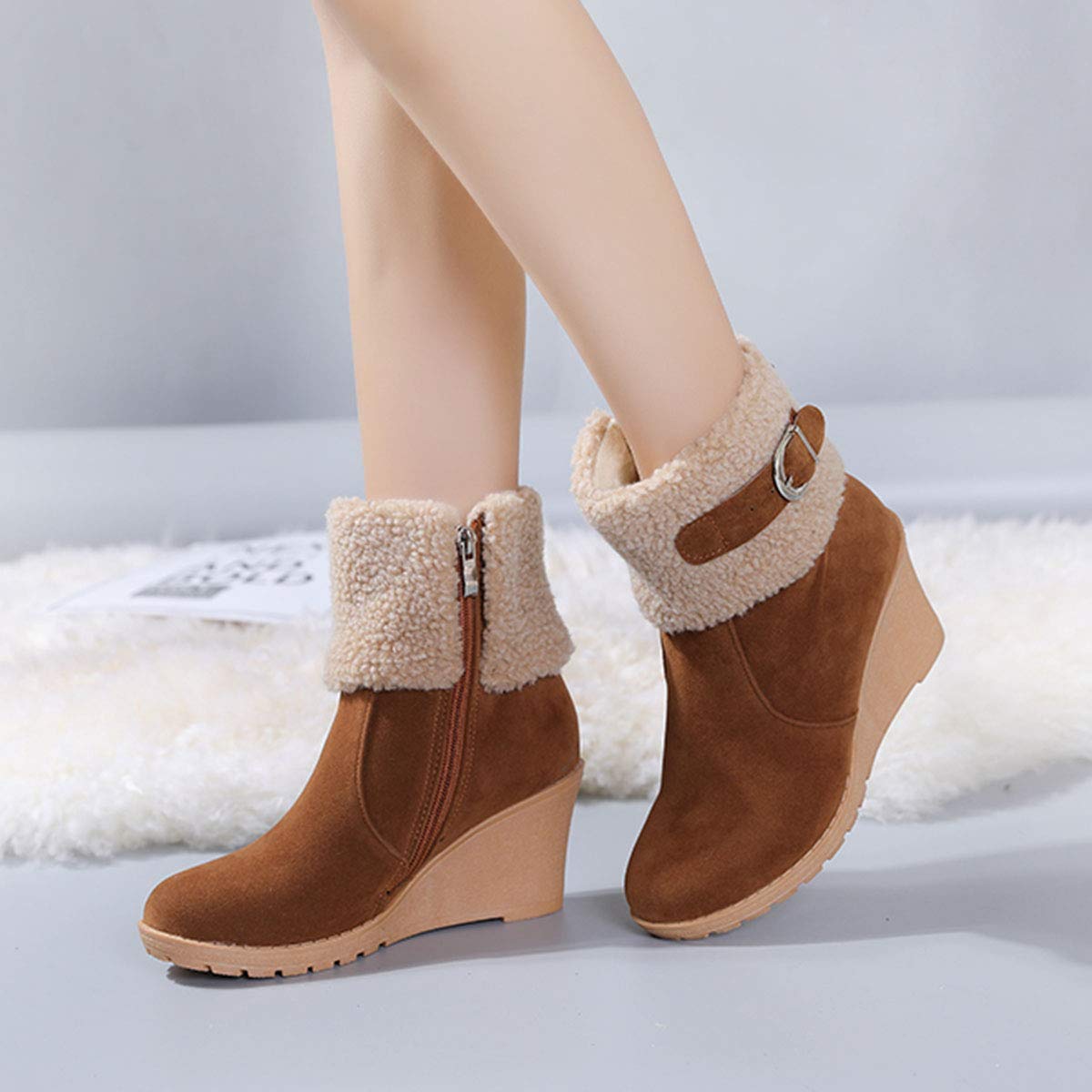 DoraTasia Women s Fashion Wedges Heel 