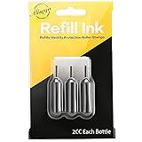 Miseyo Roller Stamp Refill Ink - 3 Pack - Black Ink