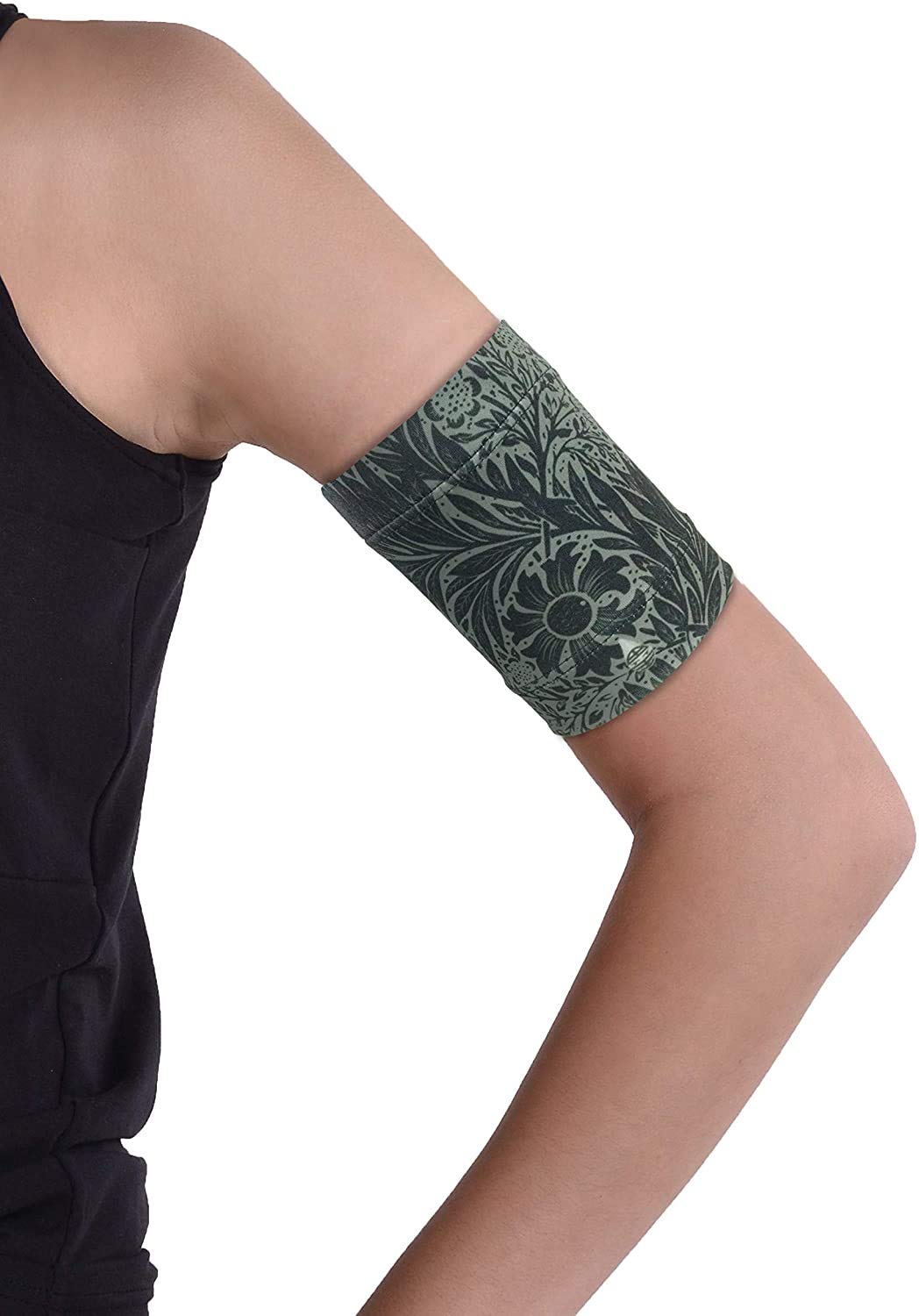 Dia-Band, Armband for CGM Freestyle Libre, Medtronic, Dexcom or Omnipod - Comfortable and Reusable Diabetic Armband for Glucose Sensor. (L (29-32 cm))