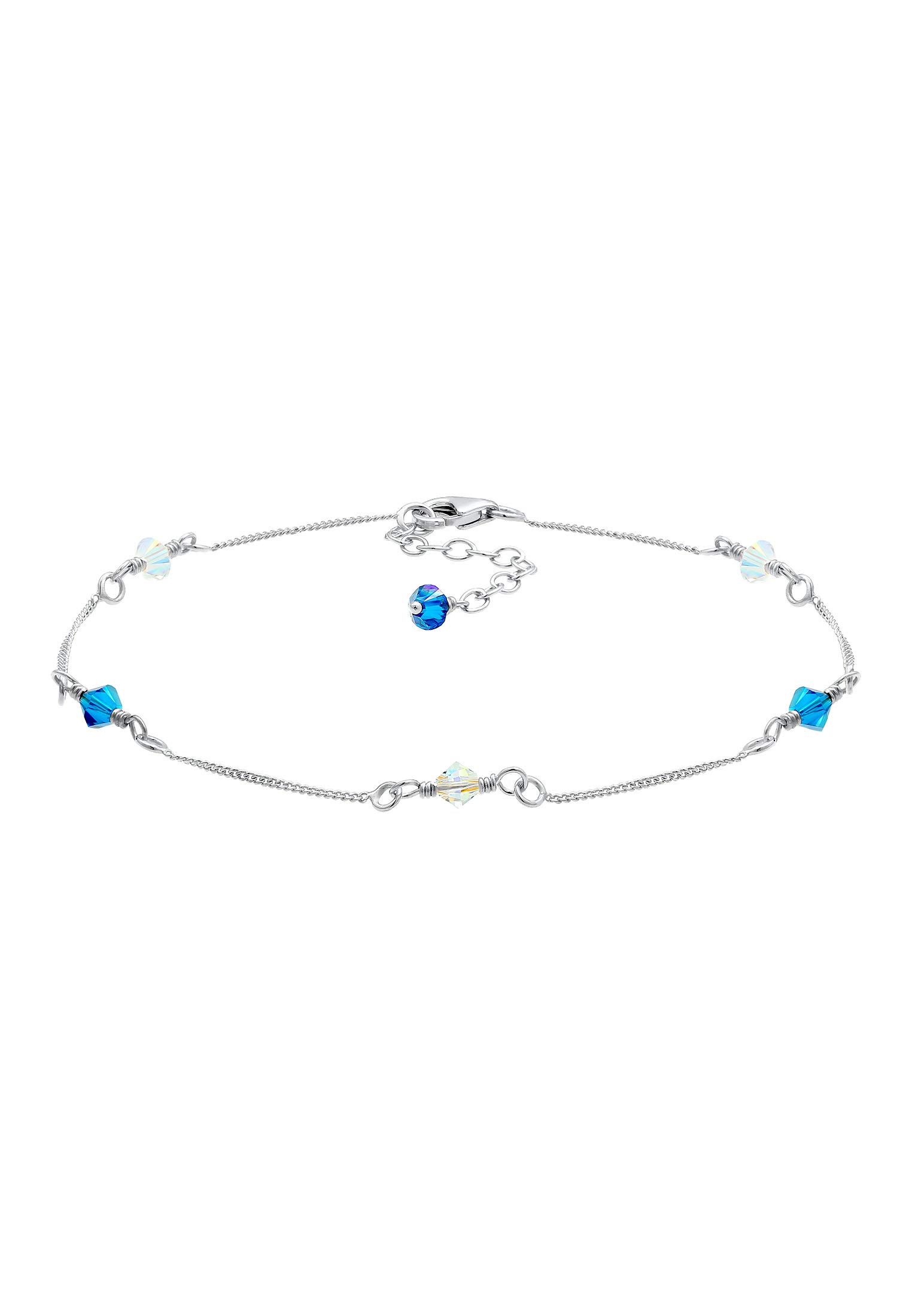 Elli Anklet 925 Sterling Silver Crystal
