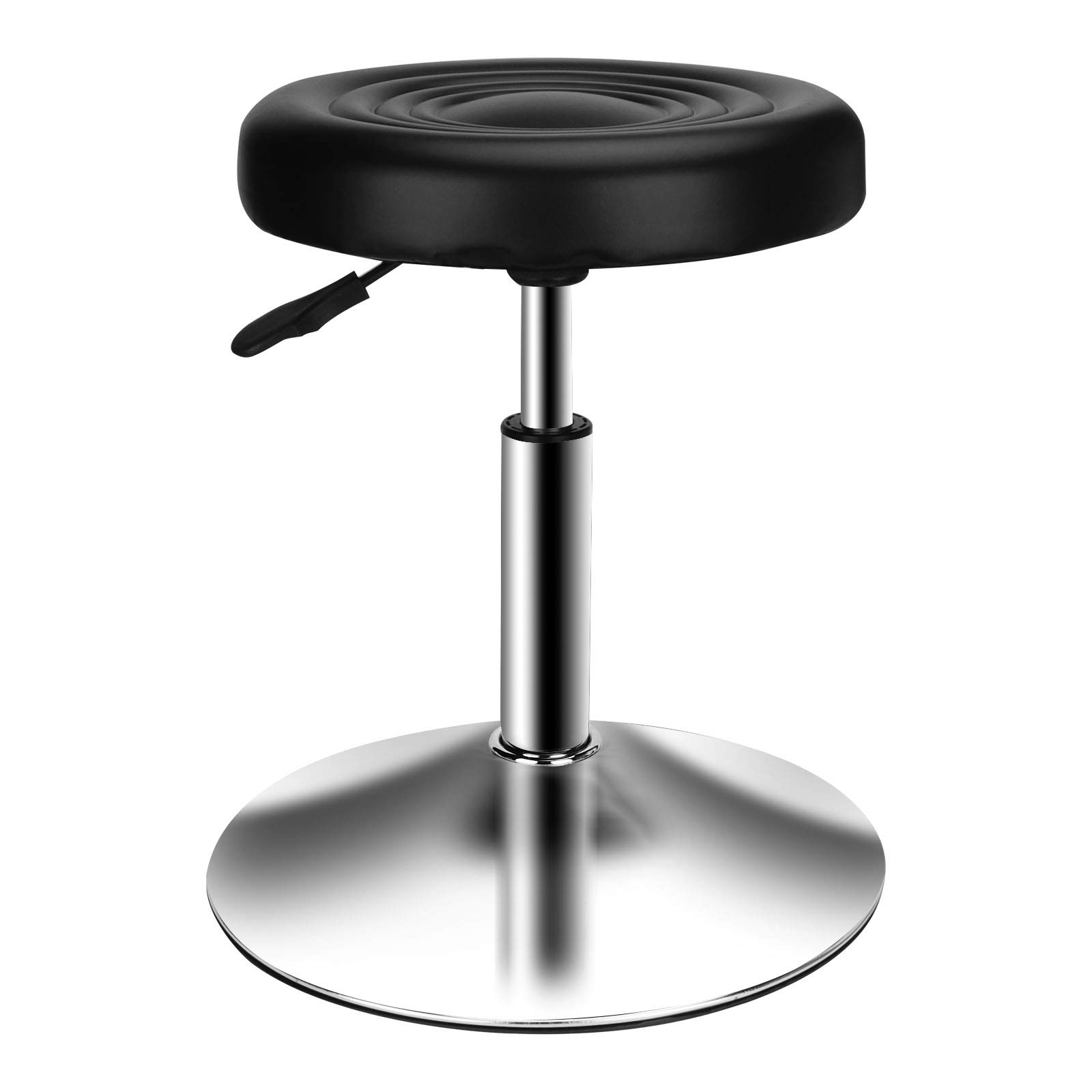 Photo 1 of (incomplete item) QiCheng&LYS Round Office Stool Chair - Adjustable Height Sit Stand Stool, 360 Swivel, Black