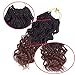 Belle Show14'Wavy Senegalese Twist Free Ends Synthetic Braiding Hair Extensions 35 Roots/Pack 85g Kanekalon Ombre Jumbo Crochet Braids Pre-looped Hair (3 pcs 14 inch, 1b/30)