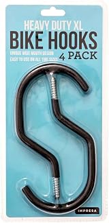 IMPRESA 4 Pack XL Bike Hooks Heavy Duty Garage Storage Wall Ceiling Mount 45kg view 8
