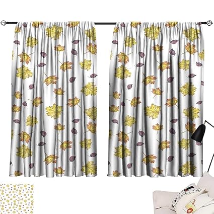 Amazon Com Hariiuet Blackout Window Curtain Watercolor Pattern