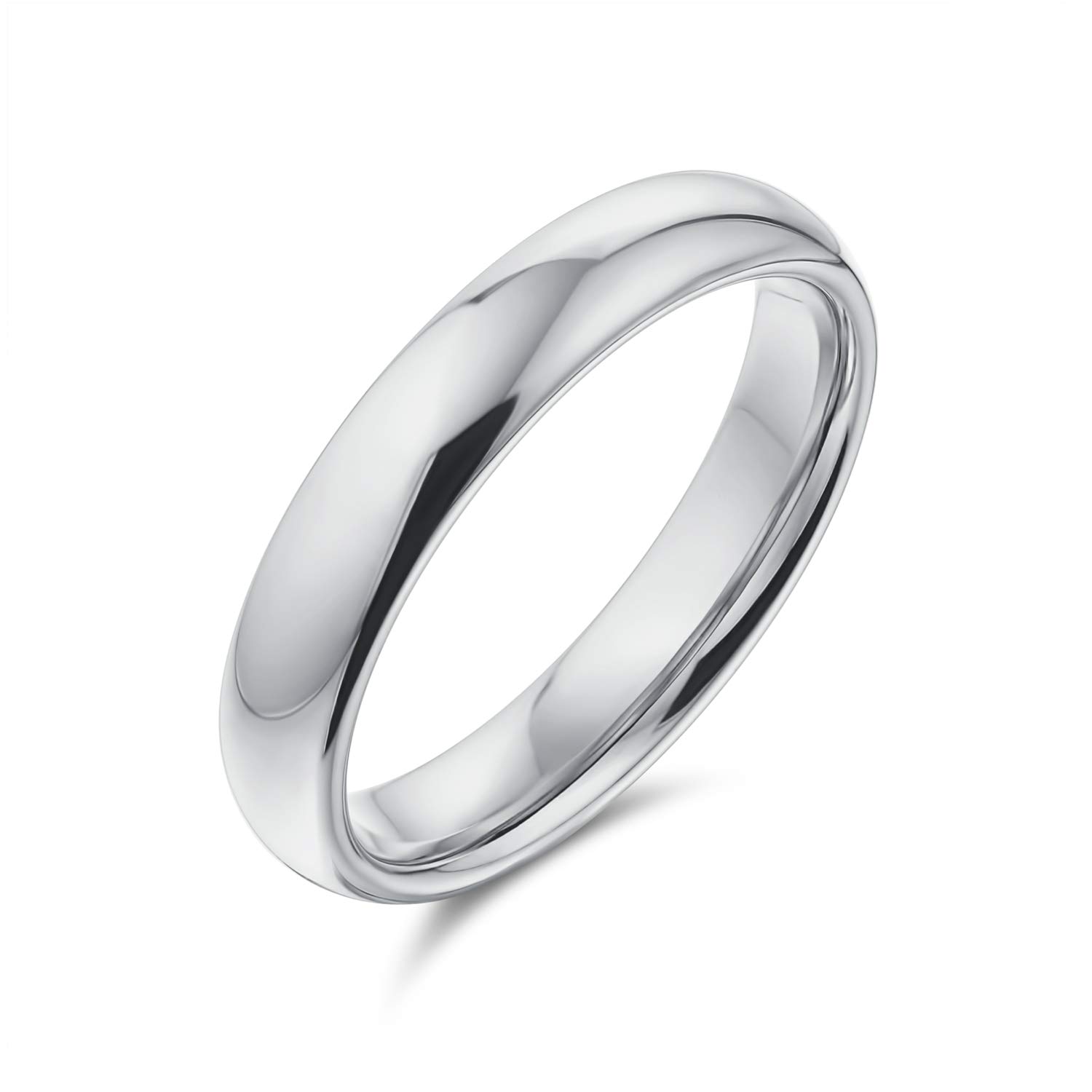 Bling Jewelry Tungsten High Polished Comfort Fit Domed Wedding Band Ring O