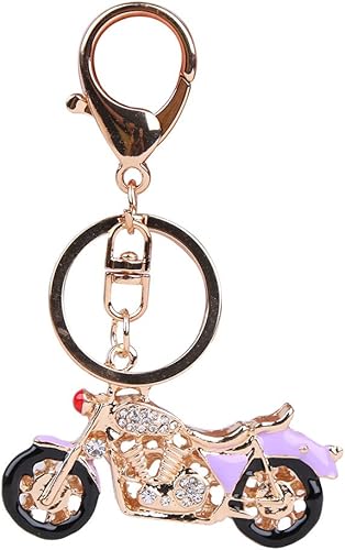 Amazon Genda 2archer Jp バッグチャーム キラキラチャーム キーホルダー かっこいい バイク オートバイ バッグチャーム 車 キーリング アクセサリー 誕生日 プレゼント ギフト 3色 パープル キーホルダー チェーン