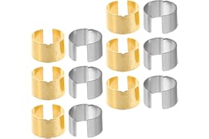 CIYODO 12pcs Car Battery Terminal Shims with Anode Cathode Sleeves Universal Post Converter Adapter