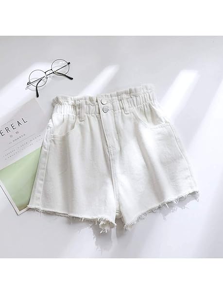 shorts bianchi vita alta