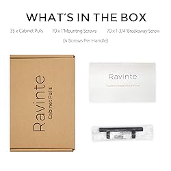Ravinte 35 Pack | 5'' Cabinet Pulls Matte Black