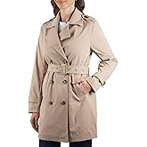 Alpine Swiss Siena Womens Rain Jacket Waterproof Trench Coat Lightweight Raincoat Double Breasted Long Peacoat Overcoat