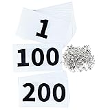 UISKOOPW Tyvek Race Bibs Running Numbers with