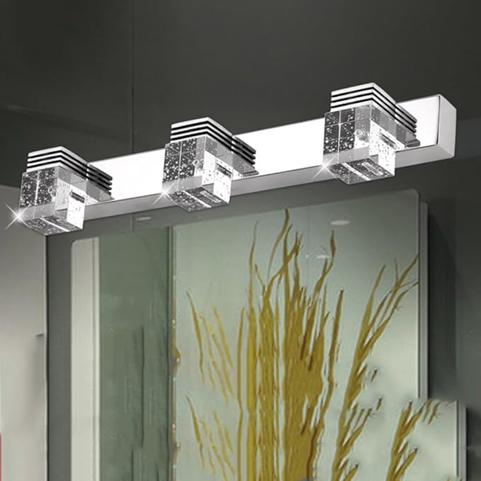 MOFEI Lámparas para el espejo del cuarto de baño 46CM-9W Tres faros de