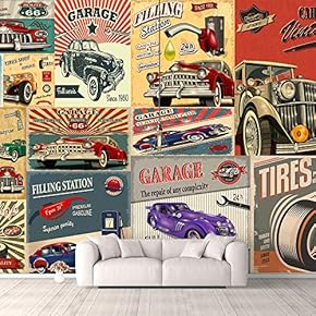 Wall Murals for Bedroom Beautiful Vintage Pictures Collection Collage Removable Wallpaper Peel and Stick Wall Stickers - 66x96 inches
